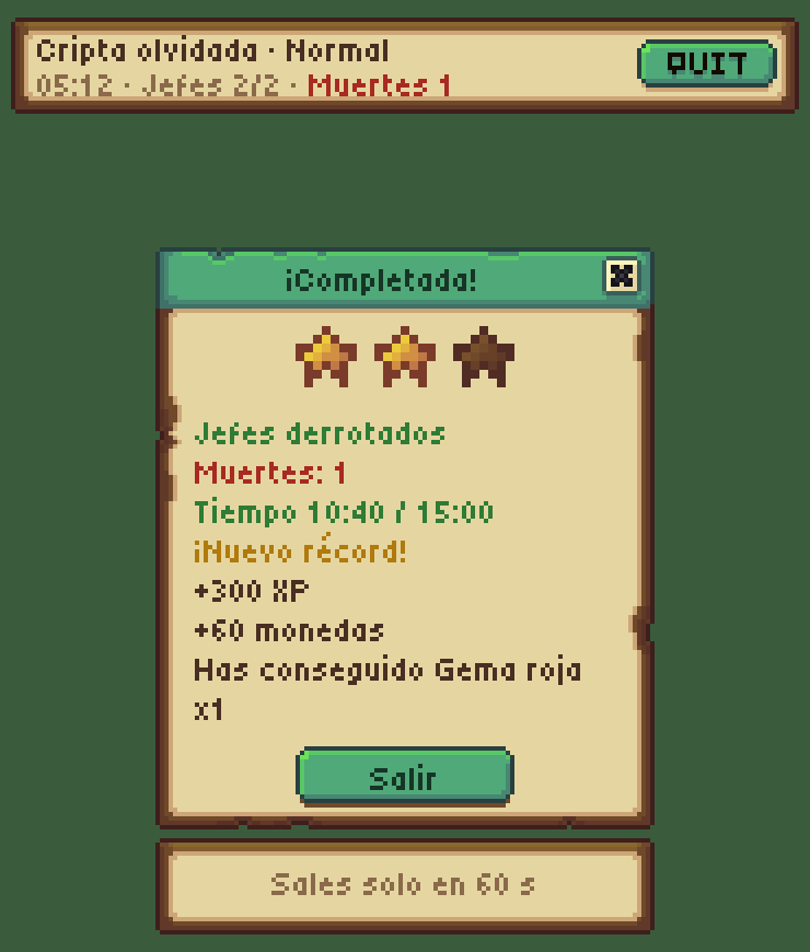 Mazmorra completada